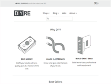Tablet Screenshot of diyrecordingequipment.com
